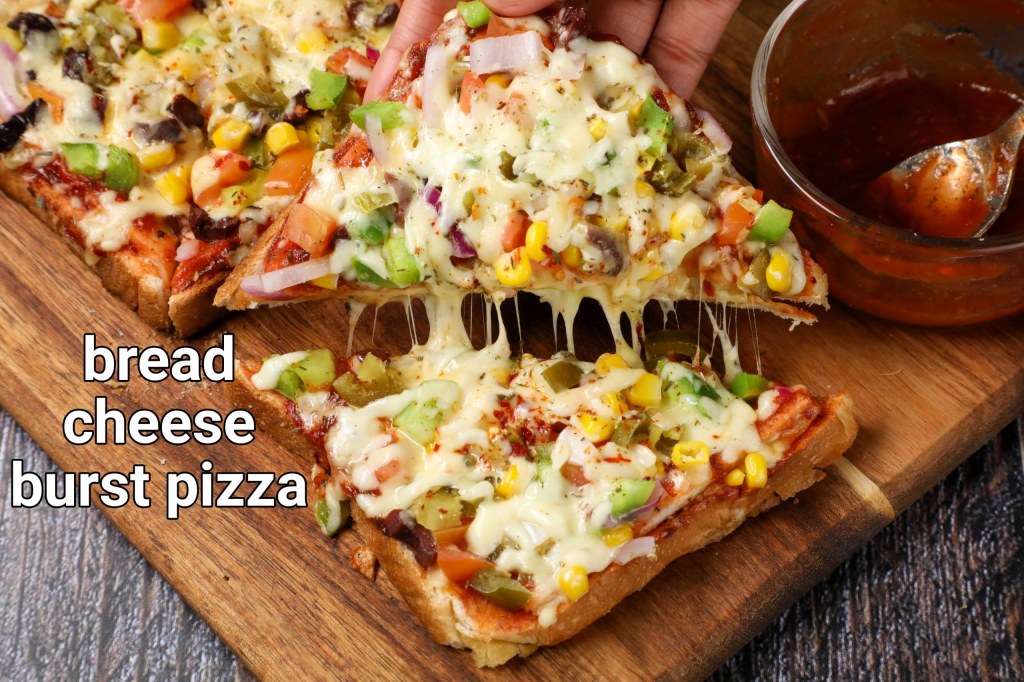Picture of: bread cheese burst pizza recipe  cheese burst bread pizza recipe